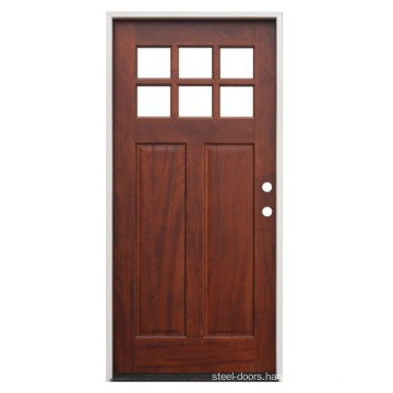 Exterior Pre-finished Mahogany Solid Wood Front Door